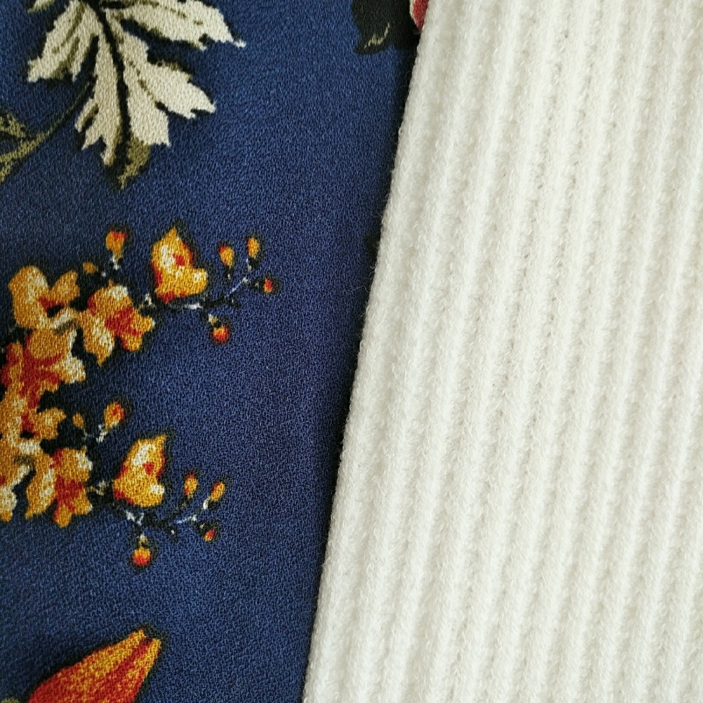 Floral Trim Duster Kimono Cover Up - Picture 6 of 7
